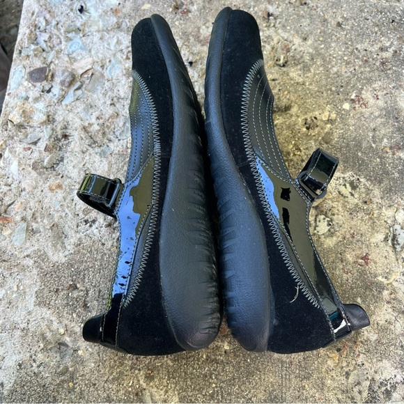 NAOT Kirei Black Leather Mary Janes Flats Comfort Shoes - Picture 6 of 8